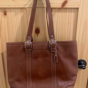 Vintage Harmony Brown Leather Tote by Coach